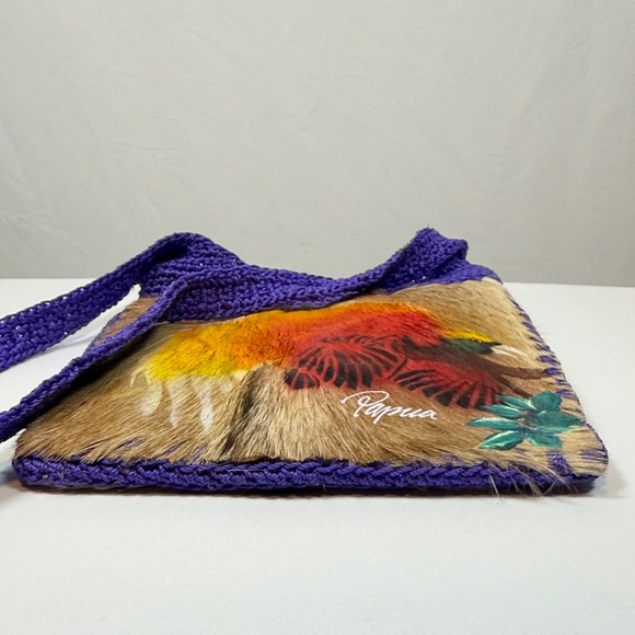 Traditional Handwoven Bilum Bag Orgins Papua New Guinea - Picture 6 of 10